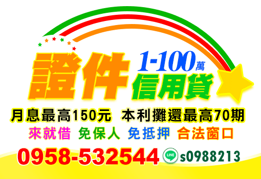 證件信用貸